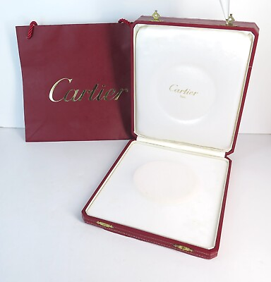 Vintage Cartier 4004 Necklace Display Box with Retail Gift Bag Large 22cm Size AU $455.00