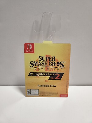 #ad Super Smash Bros Ultimate Promotional Plastic Display Dangler Sign Nintendo $39.99