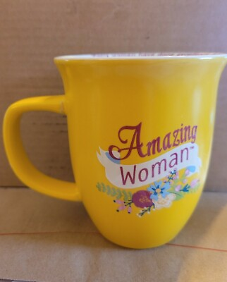 #ad #ad Abbey Gift Amazing Woman Christian Ceramic Yellow Coffee Tea Mug Proverbs 31:29 $12.99