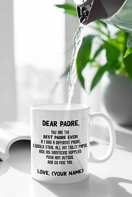 #ad Padre Mug Spanish Gift Self Isolation Quarantine Fathers Day Gift Custom Coffee $16.99