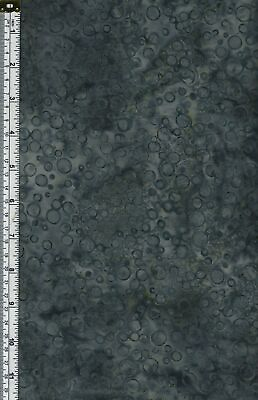 #ad Batik Australia BA45 463 Bubbles Grey Green 110cm Wide Cotton Fabric AU $5.45