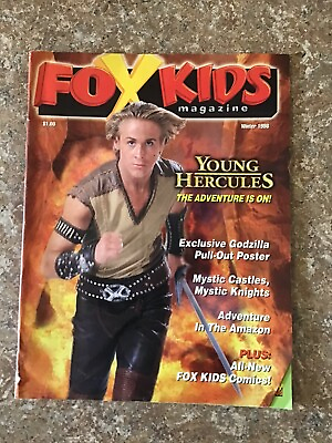 #ad Totally Fox Kids Magazine Power Rangers Space Godzilla Hercules Winter 1998 $29.99