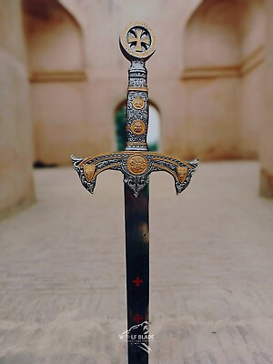 #ad Knight Templar Holy Sword masonic Best Christmas Gift Easter Gift Medieval $135.00