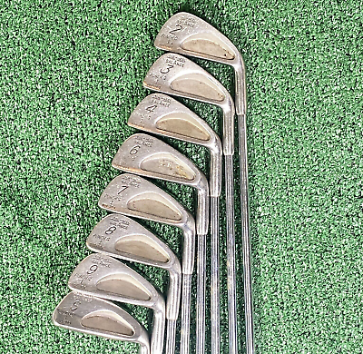 #ad Vintage Golf Clubs Partial Iron Set Punch G SUS 304 Heel Toe Balance Cavity Back $28.99