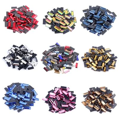 #ad Rectangle Charm Fashion Hotfix Rhinestones Garments Loose Beads Diy Craft 300pcs $10.06