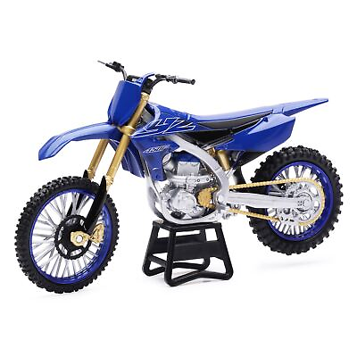 #ad New Ray Toys Replica 1:12 Scale Yamaha YZ450F Dirt Bike Blue Gold Black 58313 $28.78