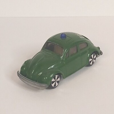 #ad Faller Volkswagon VW Police Beetle 1302S HiT Car Vintage Green Good Condition $35.67