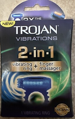 #ad Trojan Vibrations Ring Finger Massager: Double the Fun Double the Pleasure $14.16