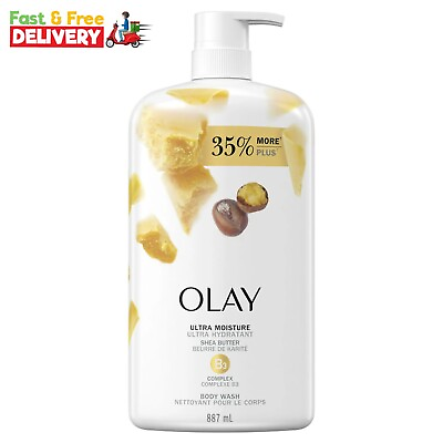 #ad Olay Ultra Moisture Body Wash with Shea Butter 30 fl oz $11.99
