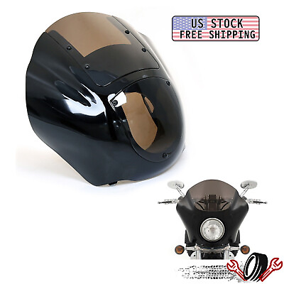 #ad Smoked Quarter Headlight Fairing Windshield For Harley Sportster 883 1200 88 UP $49.29