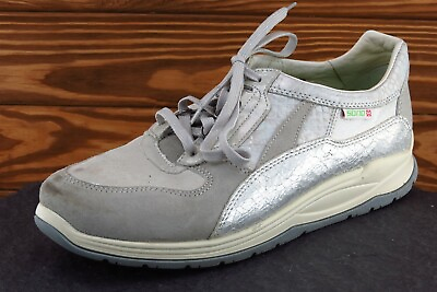 #ad Sano by Mephisto Women Size 10 M Silver Fashion Sneakers Leather 95371313773 $39.99