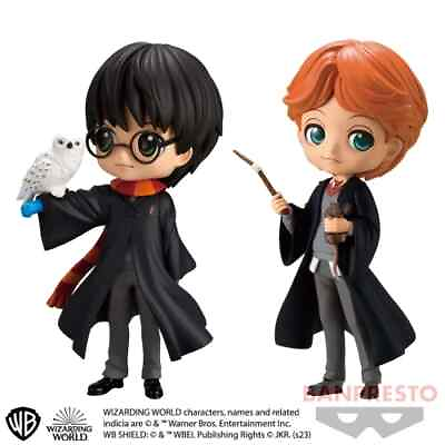 #ad Harry Potter Q posket Harry Potter amp; Ron Weasley Figure Set of 2 Banpresto $48.90