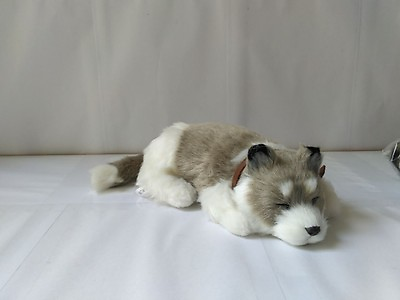#ad new simulation husky dog plush sleeping husky gift about 25cm $13.99