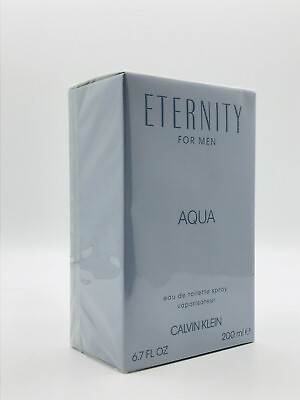 ETERNITY AQUA By Calvin Klein MEN COLOGNE SPRAY 6.7 OZ NEW IN SEALED BOX $54.95