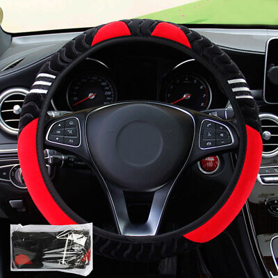 #ad 15quot; Car Steering Wheel Cover Plush Monster 38cm Anti slip Protector Accessories $15.34