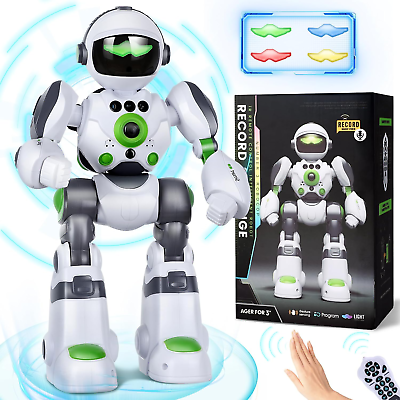 #ad Programmable Dancing Robot Toy Record Voice and Music Gesture Control for Tod $44.88