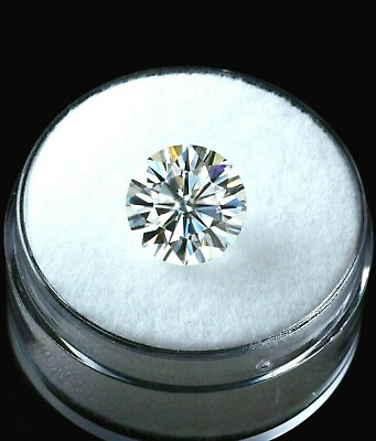#ad 7.50 CT Natural Diamond round Cut D Grade Certified VVS1 14x14x10 mm $132.00
