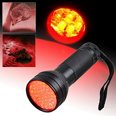 #ad 625Nm 51LED Deep Red Light Flashlight Against Deteriorating Eyesight Red Torch $18.14