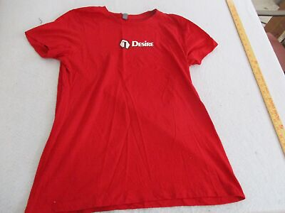 #ad Desire Fitness red t shirt Sz L $8.65