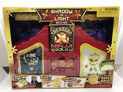 #ad Treasure X Ninja Gold Shadow vs Light Battle Pack with Magic Foam NIB $37.49