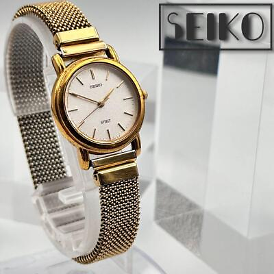 #ad SEIKO SPIRIT Gold White 138 223 $80.00