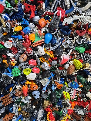 #ad Lego 35 Random Bionicle or Hero Factory Pieces Parts Bulk With Mask $25.99
