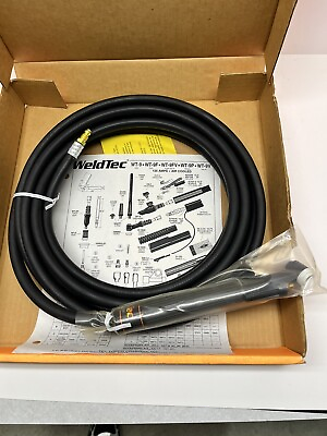 #ad Weldtec WT 9V 25R TIG Welding Torch Air Cooled 25 ft Cable 125 AMPS 70 Head $150.00