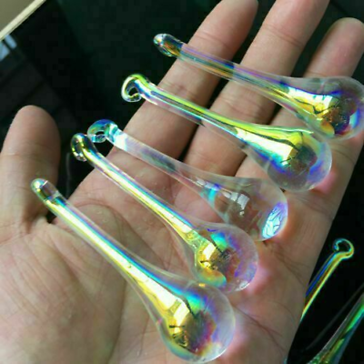 #ad AB Crystal Raindrop Chandelier Glass Prism 5x Suncatcher Drop Icicle Diy Pendant $8.95
