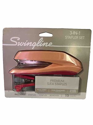 #ad Swingline 3 In 1 Stapler Set Premium S.F.4 Staples Stapler Staple Remover $13.95