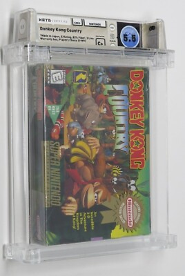 #ad New Donkey Kong Country 1 Super Nintendo Factory Sealed Video Game Wata Graded $1135.24