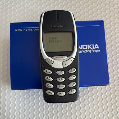 #ad Nokia 3310 Navy blue Unlocked 2G GSM 900 1800 Mobile Phone with Snake II Game $23.00