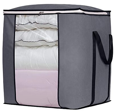 #ad Large Foldable Storage Bag Organizer Clothes Storage Container for 1 Gray $24.28