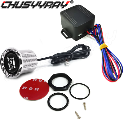 #ad Auto12V Ignition Switch Engine Start Push Button For Keyless Entry amp;Push Starter $16.14