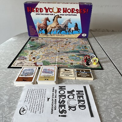 #ad Herd Your Horses Wild Adventures Board Game Complete 2002 Aristoplay USA. Foal $19.99