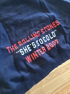 #ad Rolling Stones Winter 2007 Tour Sweatshirt new unworn Vintage Original $200.00