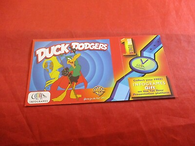 #ad Infogrames Duck Dodgers N64 PS1 Daffy Duck E3 Promotional Gift Ticket Token $129.99