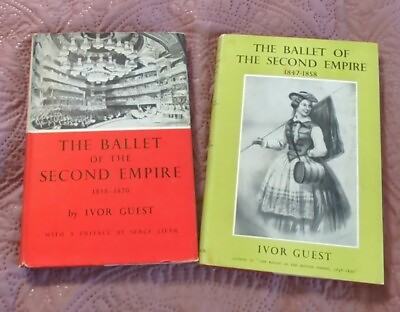 #ad 2 BOOK LOT THE BALLET OF THE SECOND EMPIRE 1846 1858 OPERA BOOK VTG RARE $120.00