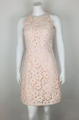 #ad Kate Spade Women’s NWOT Dress Floral Cutout A Line Dress Rose Blush Sz 2 $158.56