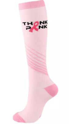 #ad 🔥Hot selling🔥Compression Socks for Nurses with Pink Ribbon Cute for Men Womens $7.50