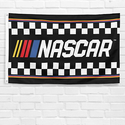 #ad For NASCAR Checkered 3x5 ft Banner Vintage Car Racing Wall Sign Gift Flag $13.99