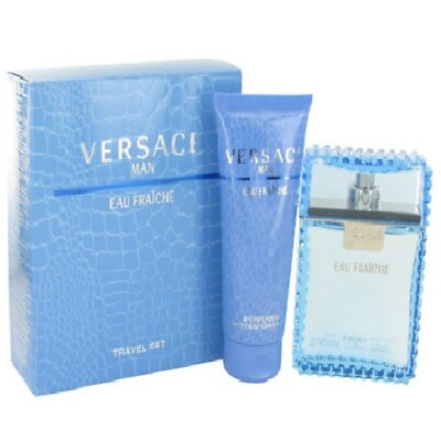 #ad Versace Man Eau Fraiche Gift Set Cologne for Men 3.4 oz EDT Shower Gel 3.4 oz $60.79
