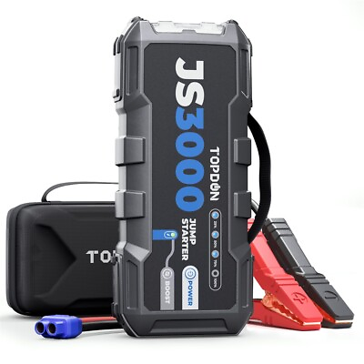 #ad Topdon Booster JS3000 3000 Amp 12 Volt Safe Protection Lithium Pro Jump Starter $165.99