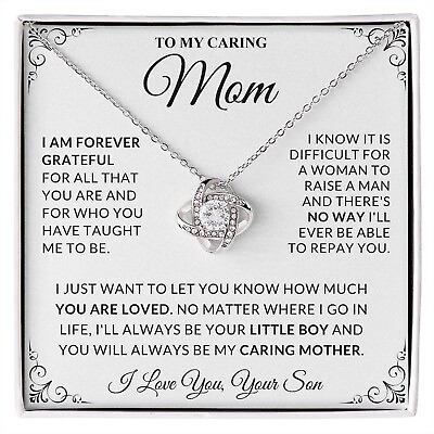 Gift From Son To Mom To My Mom Necklace Valentine Gift Birthday Gift For Mom $23.75