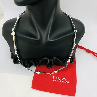 #ad #ad Uno de 50 Feelings necklace Short necklace nail shape necklace links $72.00