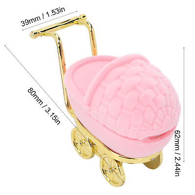 #ad Baby Carriage Jewelry Box Personalized Jewelry Gift Organizer Earrings Neck EJJ $6.70