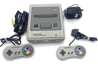 #ad Nintendo Super Famicom Japanese Video Game Console Controllers Wires Bundle $14.99