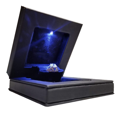 Deluxe LED Lighted Ring Box Velvet Jewelry Gift Wedding Proposal Engagement 3.5quot; $19.99