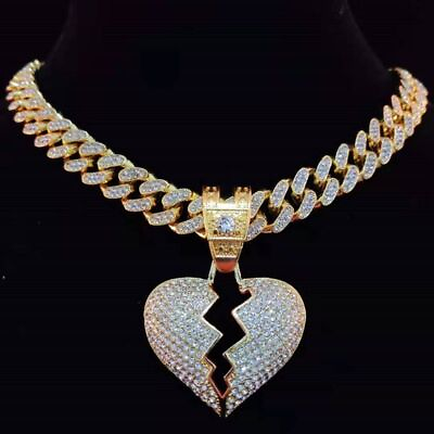#ad Unisex Twisted Chain Necklaces Rhinestone Fashion Charm Jewelry Pendant Necklace $26.47