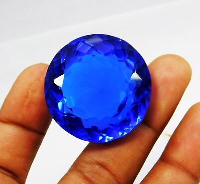 #ad Natural 138.30 Ct Round Cut Blue Tanzania Tanzanite Loose Gemstone CERTIFIED @ $32.19