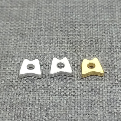 #ad 20pcs of 925 Sterling Silver Flat Spacer Beads w Rhodium Plated or Gold Plated AU $31.49